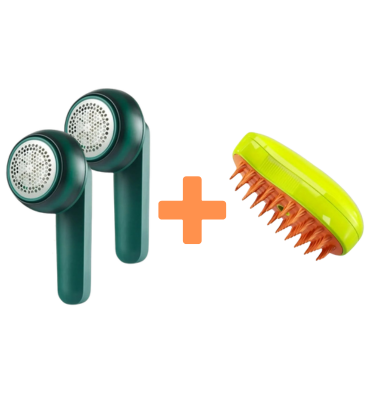 Pelusín Pro-pack 2 quita pelusa mas cepillo vapor ™